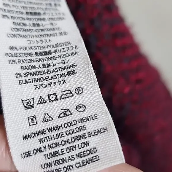 Free People Small Red Satellite Heavy Tweed Coat Jacket